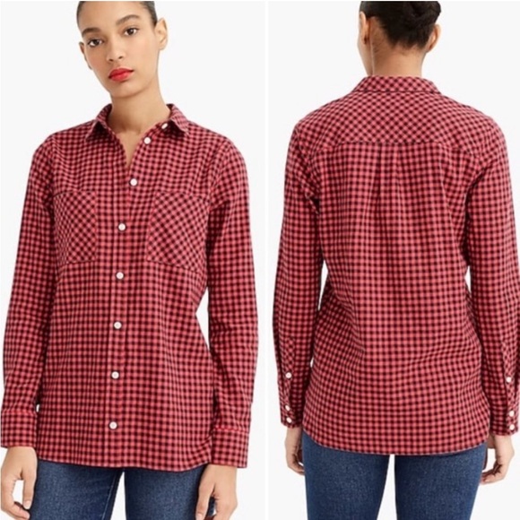 J. Crew Classic Mini Buffalo Check Shirt - Picture 3 of 12